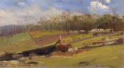 Arthur streeton Residence of J oil on canvas